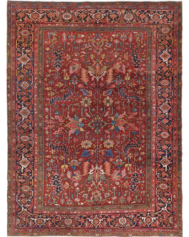 Heriz 8' 4" X 11' 2" Hand Knotted Wool Rug 8' 4" X 11' 2" (254 X 340) / Rust / Wool
