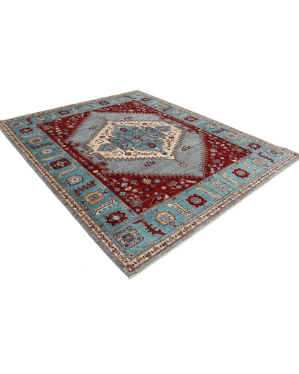 Heriz 7' 11" X 9' 8" Hand Knotted Wool Rug 7' 11" X 9' 8" (241 X 295) / Grey / Wool