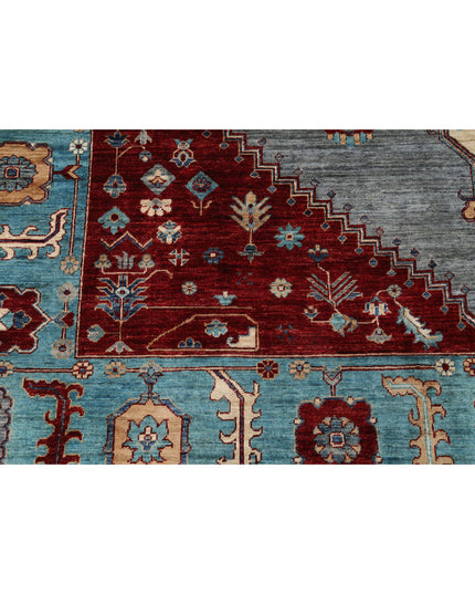 Heriz 7' 11" X 9' 8" Hand Knotted Wool Rug 7' 11" X 9' 8" (241 X 295) / Grey / Wool