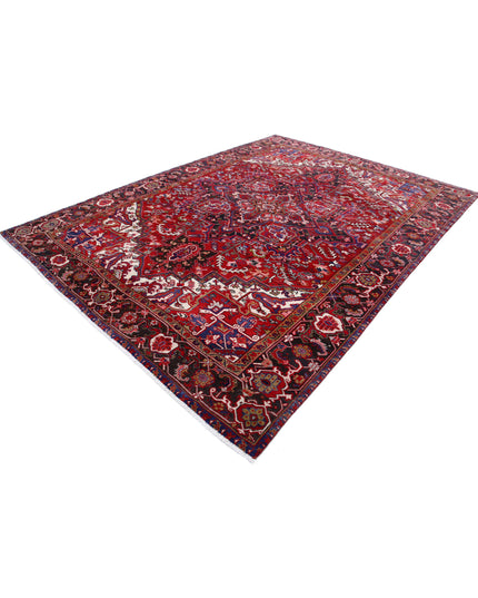 Heriz 8' 1" X 11' 2" Hand Knotted Wool Rug 8' 1" X 11' 2" (246 X 340) / Red / Wool