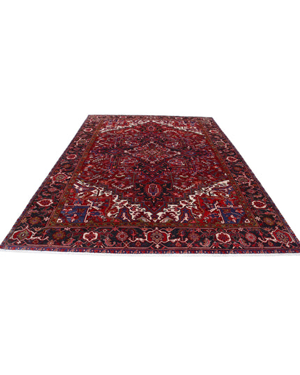 Heriz 8' 1" X 11' 2" Hand Knotted Wool Rug 8' 1" X 11' 2" (246 X 340) / Red / Wool