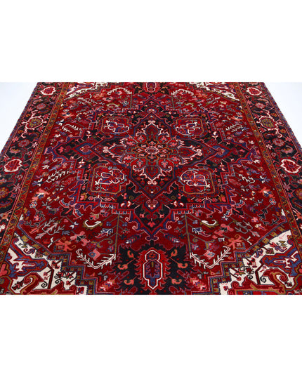 Heriz 8' 1" X 11' 2" Hand Knotted Wool Rug 8' 1" X 11' 2" (246 X 340) / Red / Wool