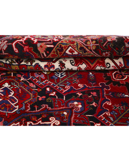 Heriz 8' 1" X 11' 2" Hand Knotted Wool Rug 8' 1" X 11' 2" (246 X 340) / Red / Wool