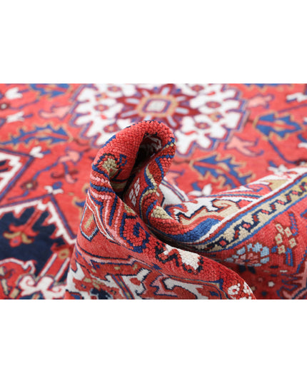 Heriz 8' 10" X 10' 11" Hand Knotted Wool Rug 8' 10" X 10' 11" (269 X 333) / Blue / Wool