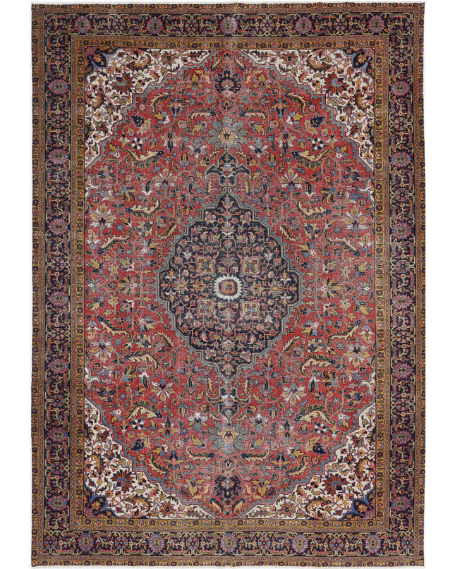Heriz 8' 2" X 11' 8" Hand Knotted Wool Rug 8' 2" X 11' 8" (249 X 356) / Rust / Wool