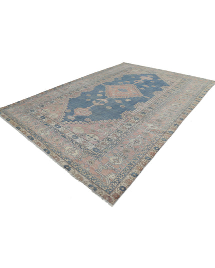 Heriz 9' 6" X 14' 0" Hand Knotted Wool Rug 9' 6" X 14' 0" (290 X 427) / Blue / Wool