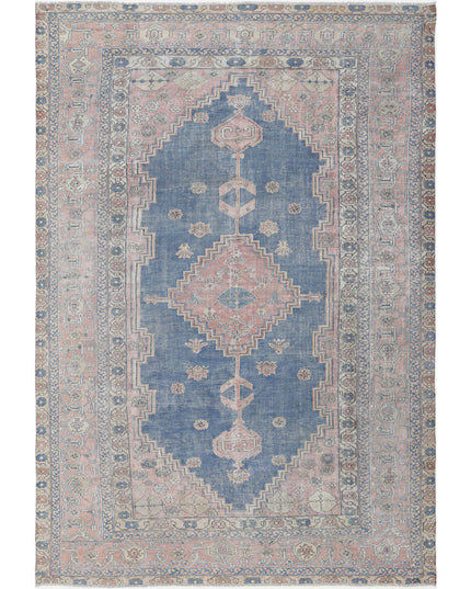 Heriz 9' 6" X 14' 0" Hand Knotted Wool Rug 9' 6" X 14' 0" (290 X 427) / Blue / Wool