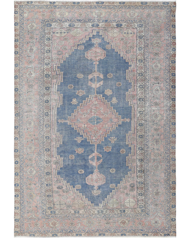 Heriz 9' 6" X 14' 0" Hand Knotted Wool Rug 9' 6" X 14' 0" (290 X 427) / Blue / Wool