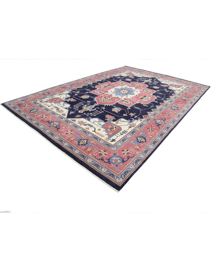 Heriz 9' 11" X 14' 6" Hand Knotted Wool Rug 9' 11" X 14' 6" (302 X 442) / Blue / Wool