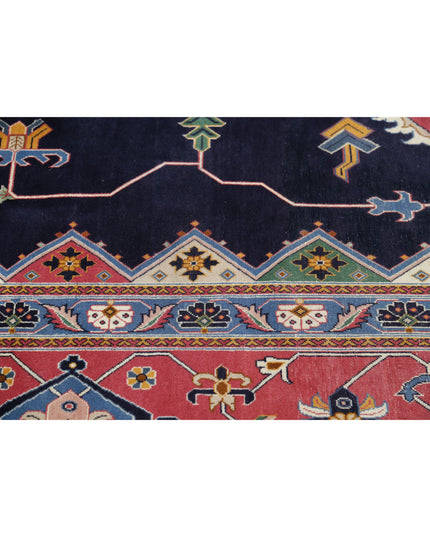 Heriz 9' 11" X 14' 6" Hand Knotted Wool Rug 9' 11" X 14' 6" (302 X 442) / Blue / Wool