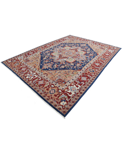 Heriz 8' 3" X 11' 4" Hand Knotted Wool Rug 8' 3" X 11' 4" (251 X 345) / Blue / Wool