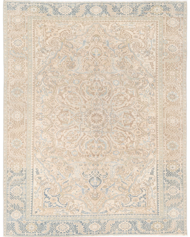 Heriz 9' 10" X 12' 5" Hand Knotted Wool Rug 9' 10" X 12' 5" (300 X 379) / Taupe / Wool