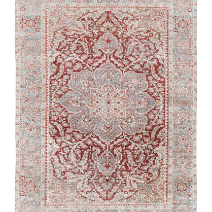 Heriz 7' 10" X 10' 10" Hand Knotted Wool Rug 7' 10" X 10' 10" (239 X 330) / Red / Wool
