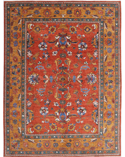 Humna 8' 10" X 11' 8" Hand Knotted Wool Rug 8' 10" X 11' 8" (269 X 356) / Rust / Wool