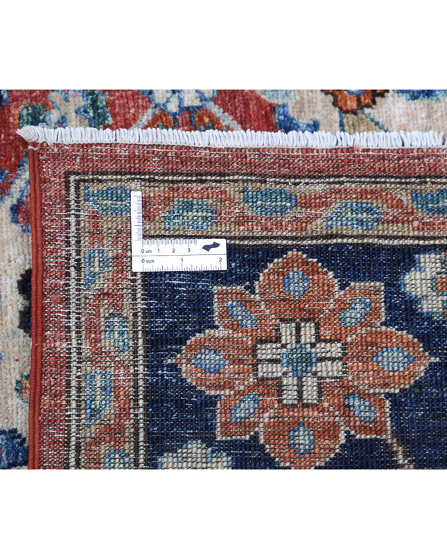 Humna 7' 10" X 9' 10" Hand Knotted Wool Rug 7' 10" X 9' 10" (239 X 300) / Red / Wool