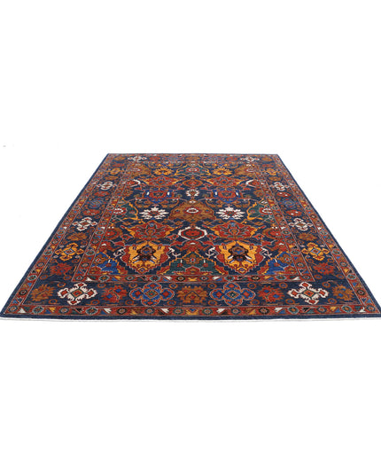 Humna 8' 3" X 9' 11" Hand Knotted Wool Rug 8' 3" X 9' 11" (251 X 302) / Blue / Wool