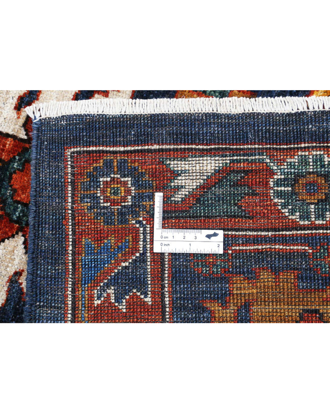 Humna 8' 3" X 9' 11" Hand Knotted Wool Rug 8' 3" X 9' 11" (251 X 302) / Blue / Wool