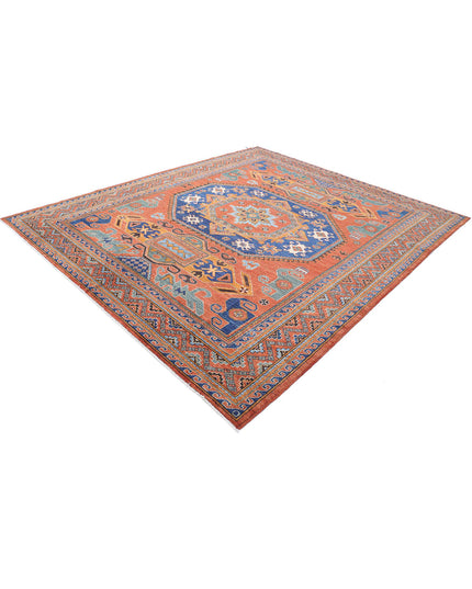 Humna 8' 5" X 10' 1" Hand Knotted Wool Rug 8' 5" X 10' 1" (257 X 307) / Rust / Wool