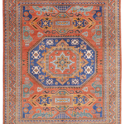 Humna 8' 5" X 10' 1" Hand Knotted Wool Rug 8' 5" X 10' 1" (257 X 307) / Rust / Wool