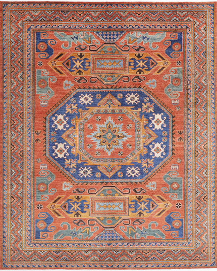 Humna 8' 5" X 10' 1" Hand Knotted Wool Rug 8' 5" X 10' 1" (257 X 307) / Rust / Wool