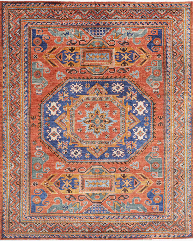 Humna 8' 5" X 10' 1" Hand Knotted Wool Rug 8' 5" X 10' 1" (257 X 307) / Rust / Wool