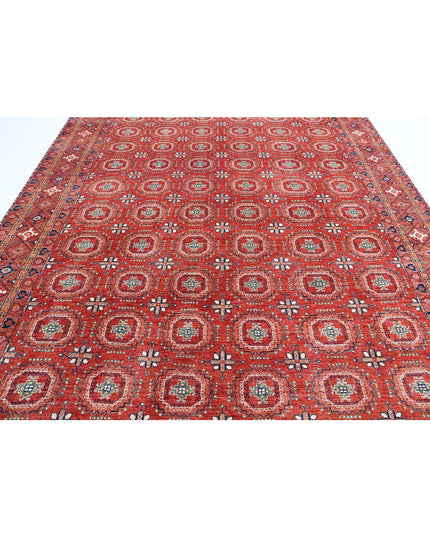 Humna 8' 11" X 11' 10" Hand Knotted Wool Rug 8' 11" X 11' 10" (272 X 361) / Red / Wool