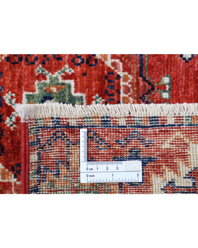 Humna 8' 11" X 11' 10" Hand Knotted Wool Rug 8' 11" X 11' 10" (272 X 361) / Red / Wool