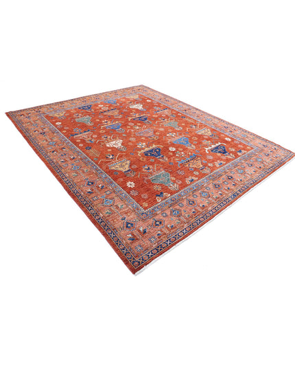 Humna 8' 4" X 10' 0" Hand Knotted Wool Rug 8' 4" X 10' 0" (254 X 305) / Red / Wool