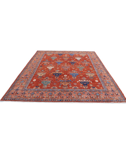 Humna 8' 4" X 10' 0" Hand Knotted Wool Rug 8' 4" X 10' 0" (254 X 305) / Red / Wool
