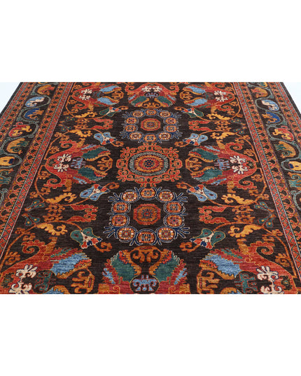 Humna 8' 3" X 9' 7" Hand Knotted Wool Rug 8' 3" X 9' 7" (251 X 292) / Brown / Wool
