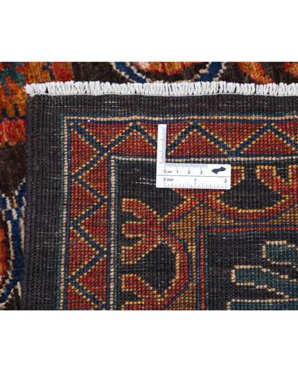 Humna 8' 3" X 9' 7" Hand Knotted Wool Rug 8' 3" X 9' 7" (251 X 292) / Brown / Wool