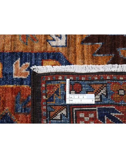 Humna 8' 11" X 12' 7" Hand Knotted Wool Rug 8' 11" X 12' 7" (272 X 383) / Brown / Wool