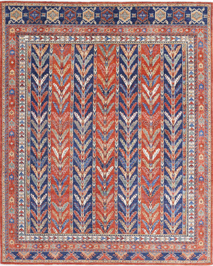 Humna 7' 10" X 9' 9" Hand Knotted Wool Rug 7' 10" X 9' 9" (239 X 297) / Multi / Wool