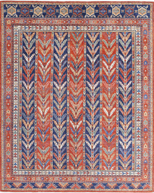 Humna 7' 10" X 9' 9" Hand Knotted Wool Rug 7' 10" X 9' 9" (239 X 297) / Multi / Wool