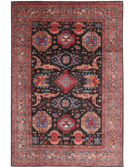 Humna 9' 10" X 14' 7" Hand Knotted Wool Rug 9' 10" X 14' 7" (300 X 444) / Brown / Wool