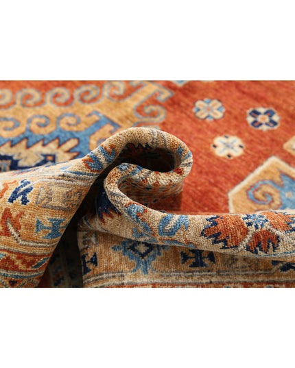 Humna 7' 10" X 9' 11" Hand Knotted Wool Rug 7' 10" X 9' 11" (239 X 302) / Rust / Wool