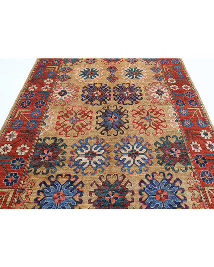 Humna 6' 10" X 10' 1" Hand Knotted Wool Rug 6' 10" X 10' 1" (208 X 307) / Gold / Wool
