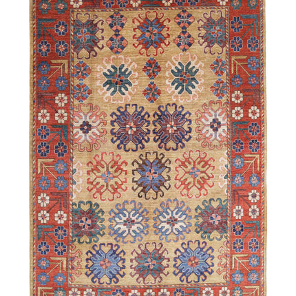 Humna 6' 10" X 10' 1" Hand Knotted Wool Rug 6' 10" X 10' 1" (208 X 307) / Gold / Wool