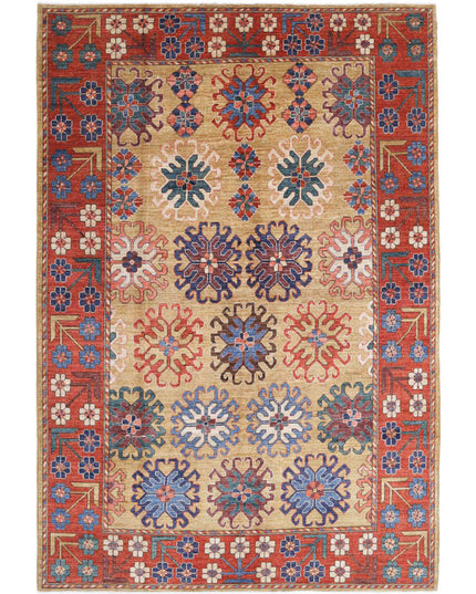 Humna 6' 10" X 10' 1" Hand Knotted Wool Rug 6' 10" X 10' 1" (208 X 307) / Gold / Wool