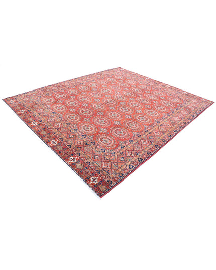 Humna 8' 2" X 9' 8" Hand Knotted Wool Rug 8' 2" X 9' 8" (249 X 295) / Red / Wool