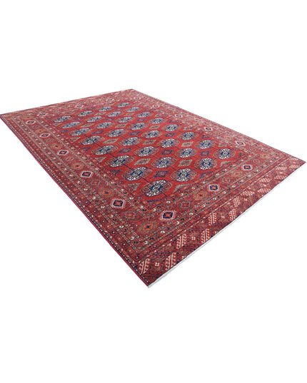 Humna 8' 3" X 11' 4" Hand Knotted Wool Rug 8' 3" X 11' 4" (251 X 345) / Red / Wool