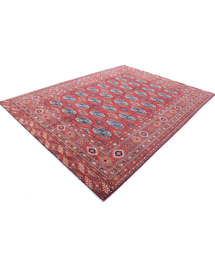 Humna 8' 3" X 11' 4" Hand Knotted Wool Rug 8' 3" X 11' 4" (251 X 345) / Red / Wool