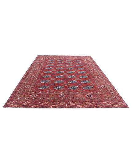 Humna 8' 3" X 11' 4" Hand Knotted Wool Rug 8' 3" X 11' 4" (251 X 345) / Red / Wool