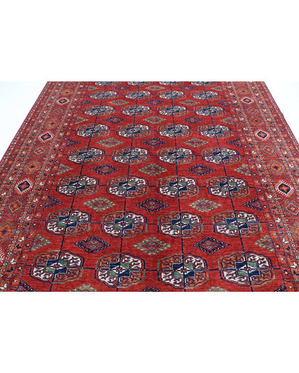 Humna 8' 3" X 11' 4" Hand Knotted Wool Rug 8' 3" X 11' 4" (251 X 345) / Red / Wool
