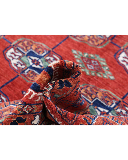 Humna 8' 3" X 11' 4" Hand Knotted Wool Rug 8' 3" X 11' 4" (251 X 345) / Red / Wool