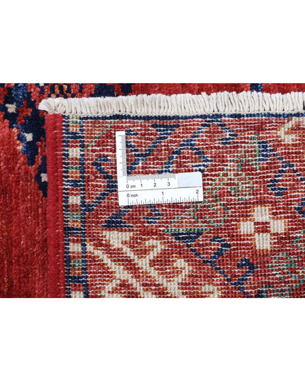 Humna 8' 3" X 11' 4" Hand Knotted Wool Rug 8' 3" X 11' 4" (251 X 345) / Red / Wool