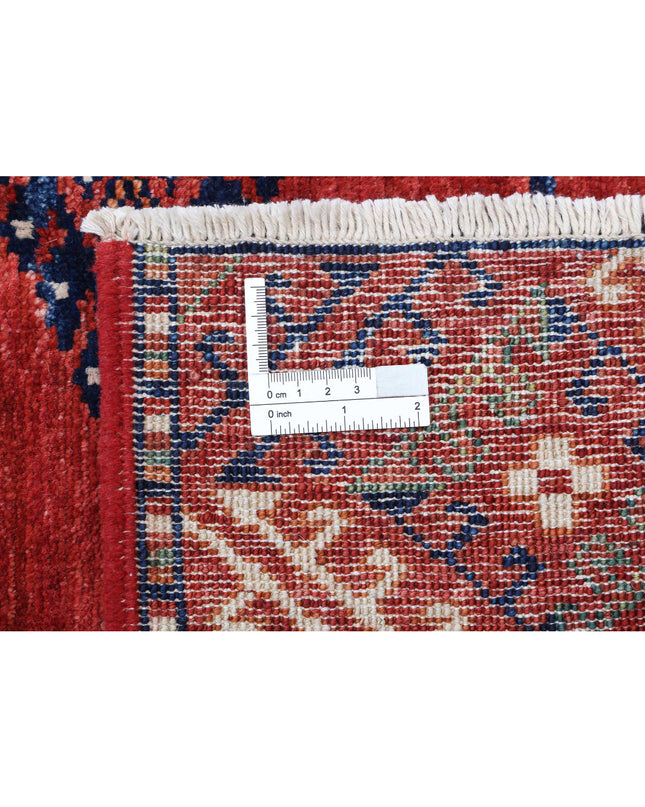 Humna 8' 3" X 11' 4" Hand Knotted Wool Rug 8' 3" X 11' 4" (251 X 345) / Red / Wool