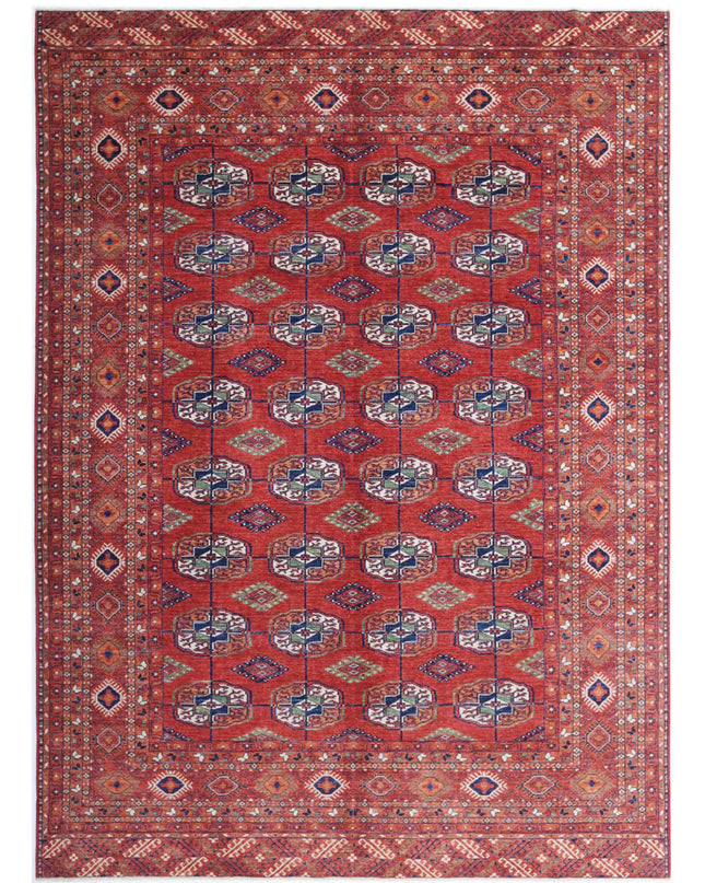Humna 8' 3" X 11' 4" Hand Knotted Wool Rug 8' 3" X 11' 4" (251 X 345) / Red / Wool