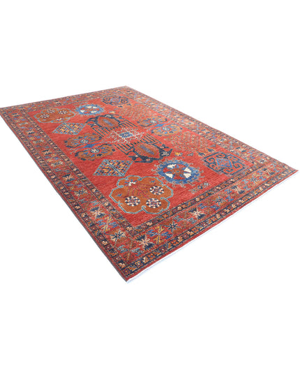 Humna 6' 10" X 10' 1" Hand Knotted Wool Rug 6' 10" X 10' 1" (208 X 307) / Rust / Wool