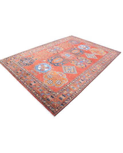 Humna 6' 10" X 10' 1" Hand Knotted Wool Rug 6' 10" X 10' 1" (208 X 307) / Rust / Wool